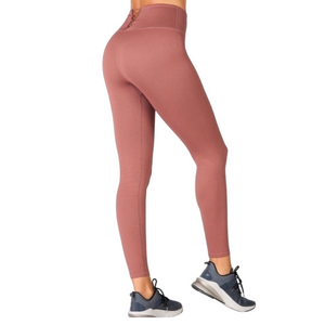 Fabletics Dusty rose seamless high waisted ribbed legging size XL